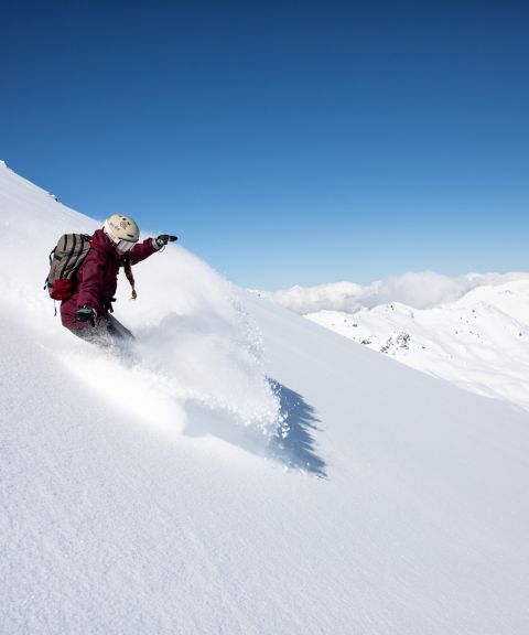 Unberührte Schneemassen im Skigebiet Hochzillertal