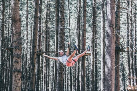 Bagjump im Hochseilgarten Gerlos