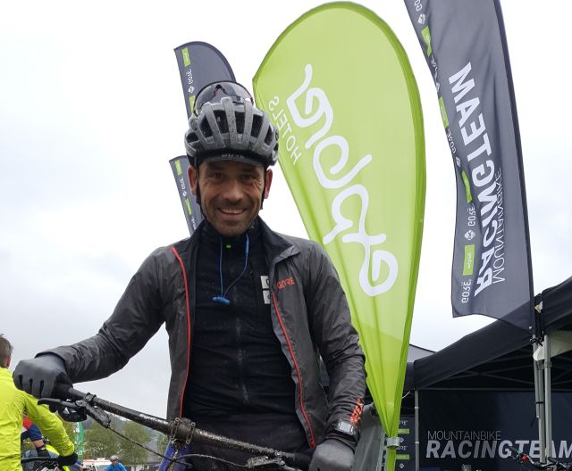 Fietsprof Steffen Thum op het Bikefestival in Willingen