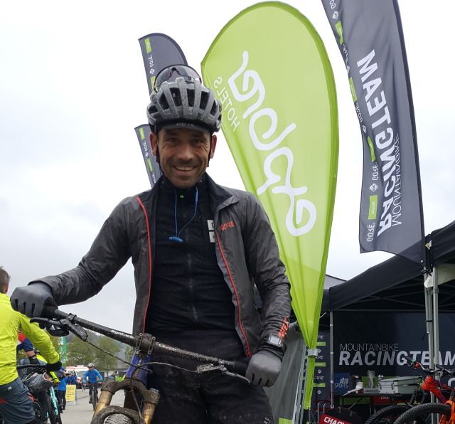 Bike pro Steffen Thum at the Bike Festival in Willingen