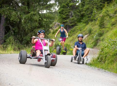 Al Mountain Cart nel Montafon, gli avventurieri di tutte le età si divertiranno un mondo e non lo dimenticheranno facilmente!