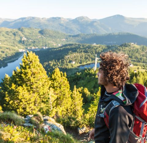 Turracher-tó Kilátás felülről a Turracher-tóra.