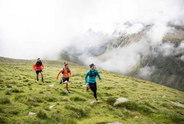 Trail running sull'Hohen Mut a Obergurgl. Il punto di partenza è l'Explorer Hotel di Umhausen, la sistemazione ideale per escursioni e trail running nel Parco Naturale Ötztal.
