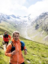 Spaß beim Trailrunning in den Alpen