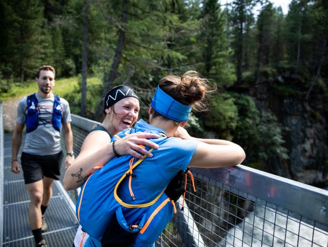 Di ritorno dal trail running a Obergurgl, nelle Alpi Venoste in Tirolo. L'escursione sportiva di oggi ci ha portato dall'Explorer Hotel di Umhausen all'Hohe Mut.
