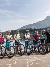 Die Teilnehmerinnen des Explorer Ladies Bike Camps in Kitzbühel