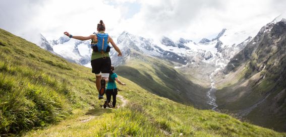Motivationshüpfer auf den Trails der Ötztaler Alpen