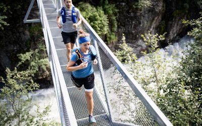 Endspurt beim Trailrunning in den Ötztaler Alpen