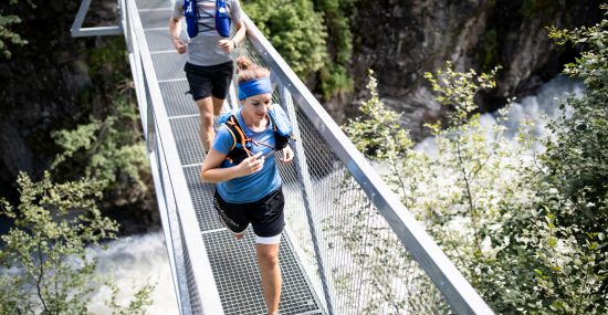 Endspurt beim Trailrunning in den Ötztaler Alpen