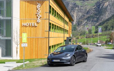 Tesla Ladestationen in allen Explorer Hotels