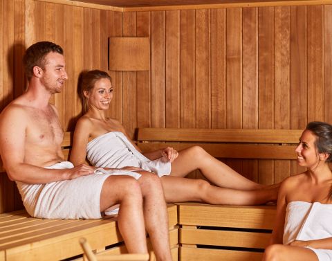 Egy fárasztó hegyi nap után a szauna tökéletes módja a nap lezárásának.