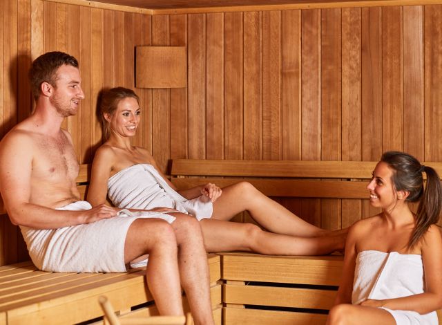 After a strenuous day in the mountains, the sauna is the perfect way to round off your day.