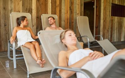 Hier kannst du dir eine kleine Ruhepause vor dem nächsten Sauna Gang gönnen.
