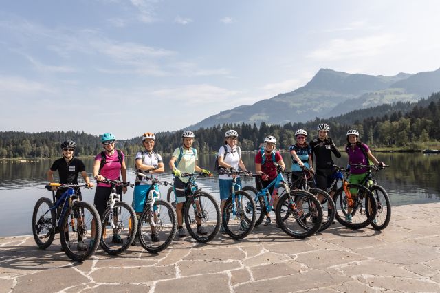Eine tolle Gruppe beim Explorer Ladies Bike Camp in Kitzbühel