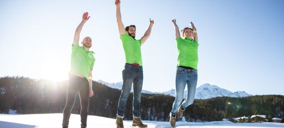 Top motiviert in den Alpen