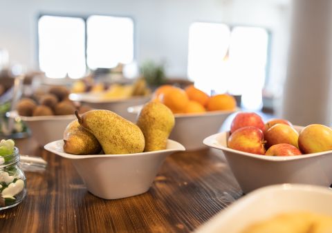 Frutta di stagione durante la pausa