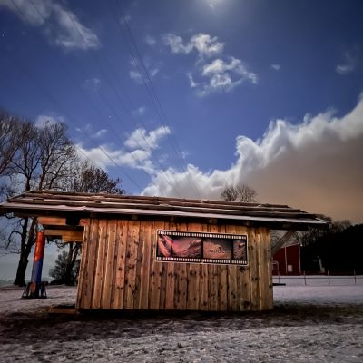 Ein kalter Abend an der Alpspitzbahn
