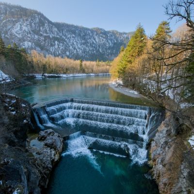 Früh morgens am Lechfall