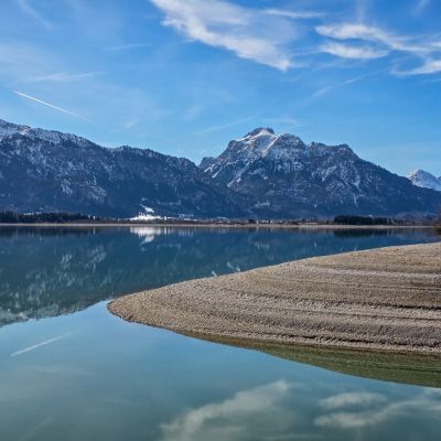 Heute zu Fuß um den Forggensee 🦿🦿
