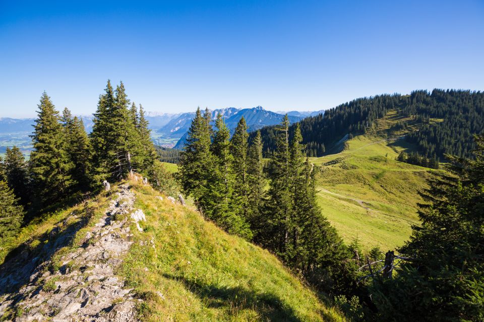 Familienwanderung im Sommerurlaub in den Allgäuer Bergen. In Nesselwang und Umgebung gibt es tolle Wanderwege zu entdecken.