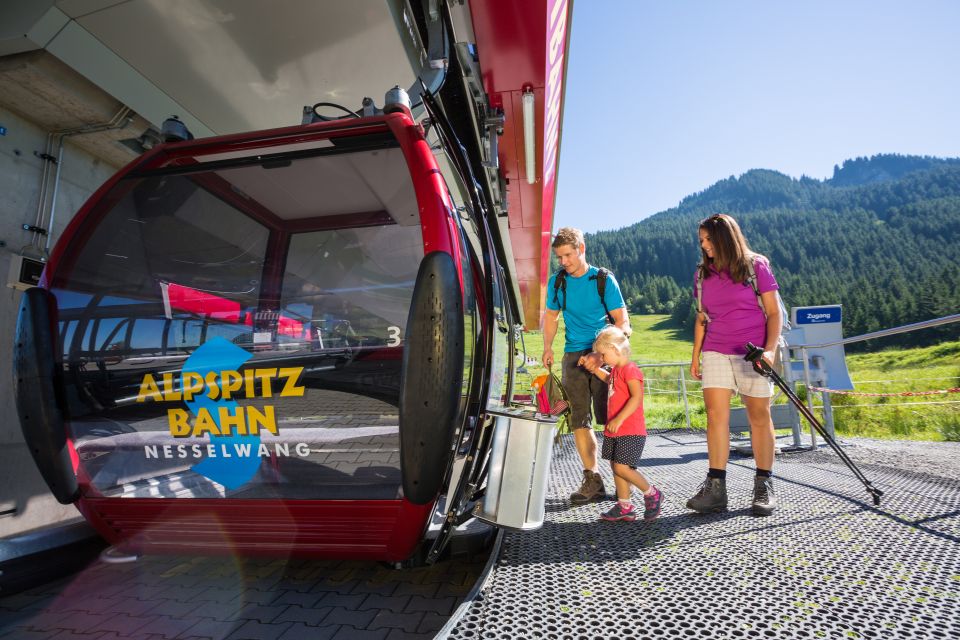 Die Alpspitzbahn in Nesselwang bringt Euch sicher nach oben