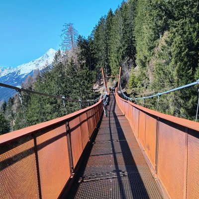 Hängebrücke im Stubaital
