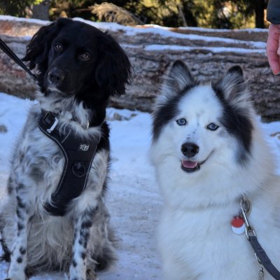 Mit meine Freundin in der Schnee