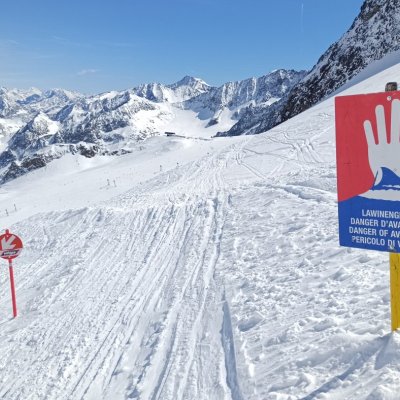 When you're skiing, safety comes first: don't go off-piste.