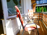 Balkon mit Bergblick