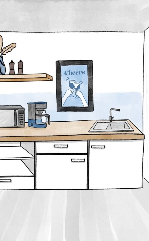 Weitnau stays kitchenette