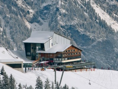 Fellhorn Mittelstation Restaurant im Winter