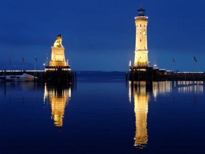 35 Autominuten von Isny entfernt liegt die bayerische Inselstadt.