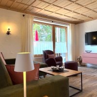 Auszeit II Wohnzimmer 5 Ferienwohnung Klein, AUSZEIT II Oberstdorf/Allgäu