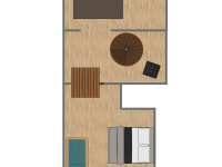 Grundriss FeWo 2. Ebene (3.OG)