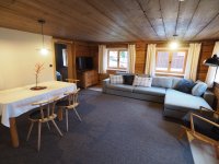 Wohnzimmer Ferienwohnung Lexar Hüs Oberstdorf