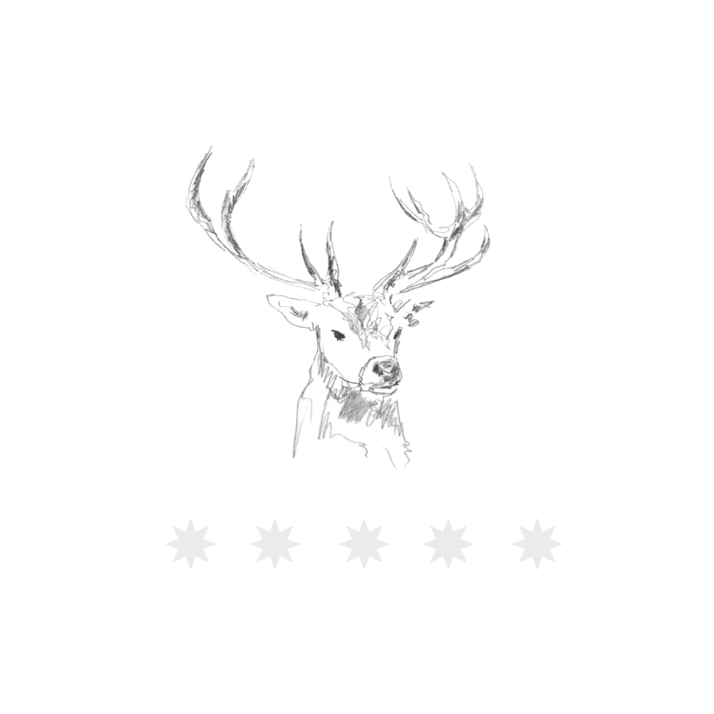 Schmuckmotiv Hirschsprung 5 Sterne