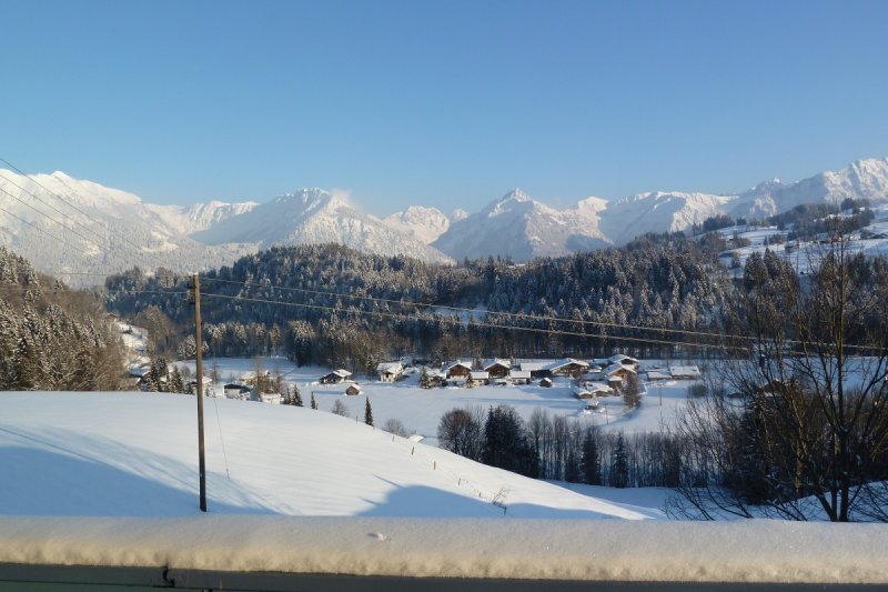 Das Panorama genießen - für Sie von der Wohnung aus