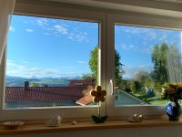 Blick in die Berge vom Esszimmer