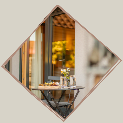 Kleine gemütliche Terrasse