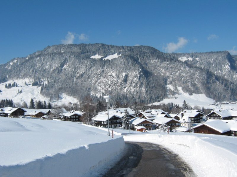 Bergdorf Kornau im Winter