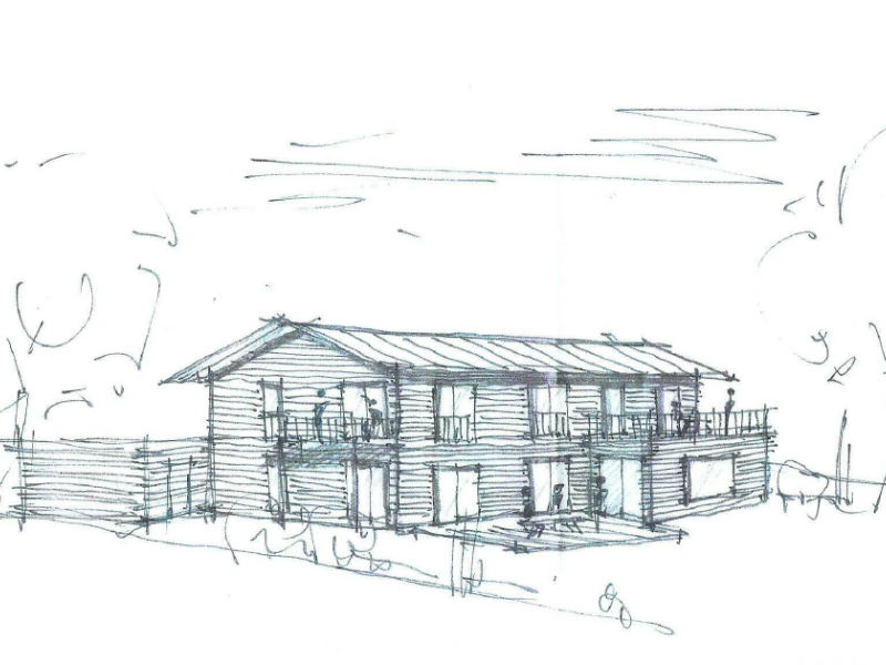 Skizze Steffis Nest