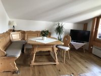 Fewo 1(DG), Essecke im Wohnzimmer