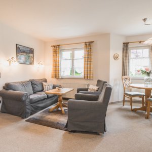 Wohnzimmer in der Wohnung Alpenrose | Ferienwohnung Lingg Oberstdorf