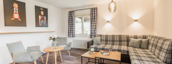 Geräumiges Wohnzimmer in der Wohnung Silberdistel | Ferienwohnung Lingg Oberstdorf