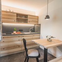 Vergissmeinnicht Küche mit Sitzecke | Ferienwohnung Lingg Oberstdorf