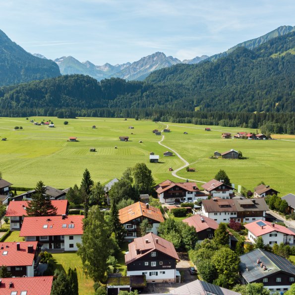 Blick Richtung Öschwiesen | Ferienwohnung Lingg Oberstdorf