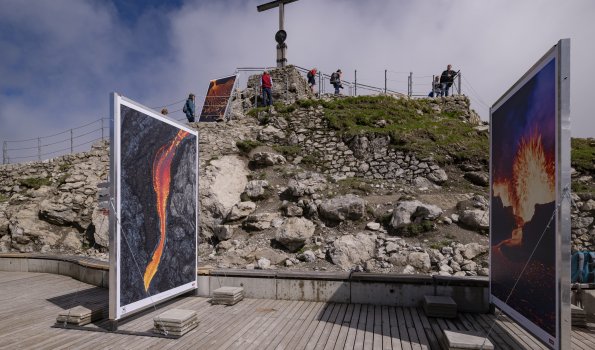 Bilder am Gipfel des Nebelhorns