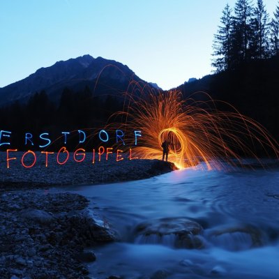 © Eric Scheuermann Lightpainting in alpiner Umgebung
