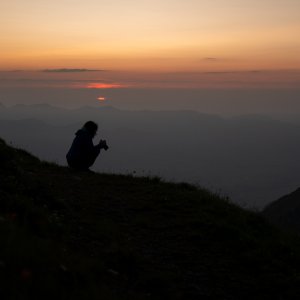 Fotografie im Sonnenuntergang