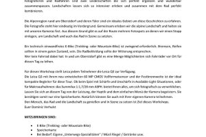 Fotografieren und Radfahren 1-2 2026